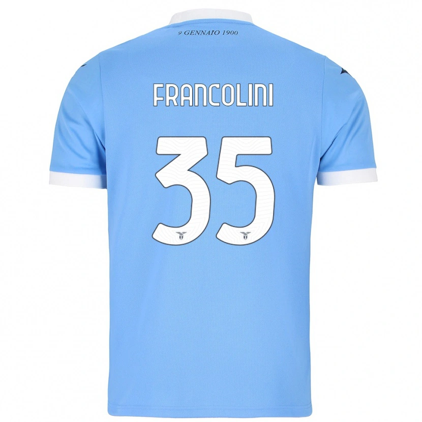 Danxenキッズアリス・フランコリーニ#35スカイブルー ホワイトホームシャツ2025/26ジャージーユニフォーム