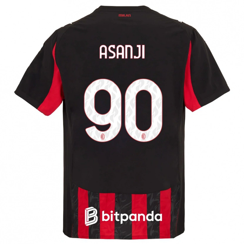 DanxenキッズLevis Asanji#90レッド ブラックホームシャツ2025/26ジャージーユニフォーム