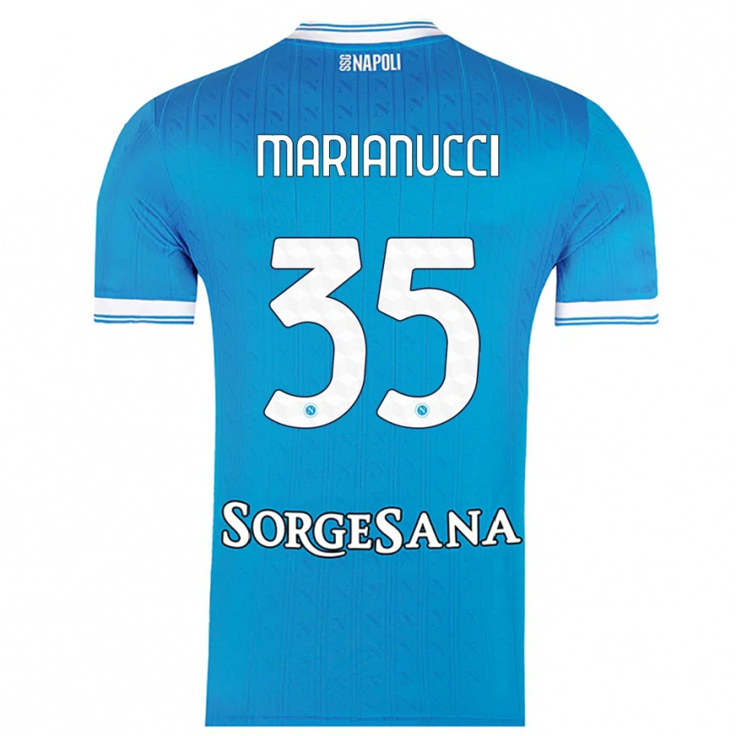 Danxenキッズルーカ・マリアヌッチ#35スカイブルー ホワイトホームシャツ2025/26ジャージーユニフォーム