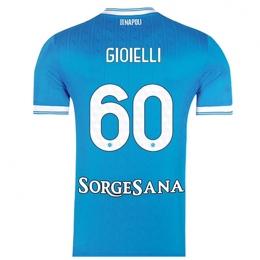 DanxenキッズFrancesco Gioielli#60スカイブルー ホワイトホームシャツ2025/26ジャージーユニフォーム