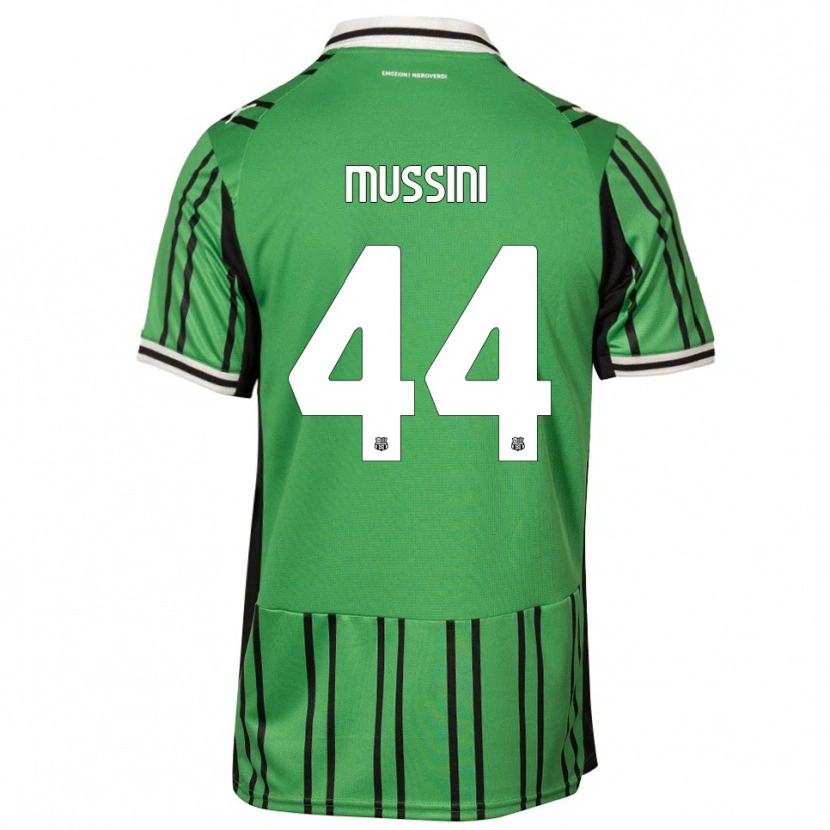 DanxenキッズAndrea Mussini#44グリーン ブラックホームシャツ2025/26ジャージーユニフォーム