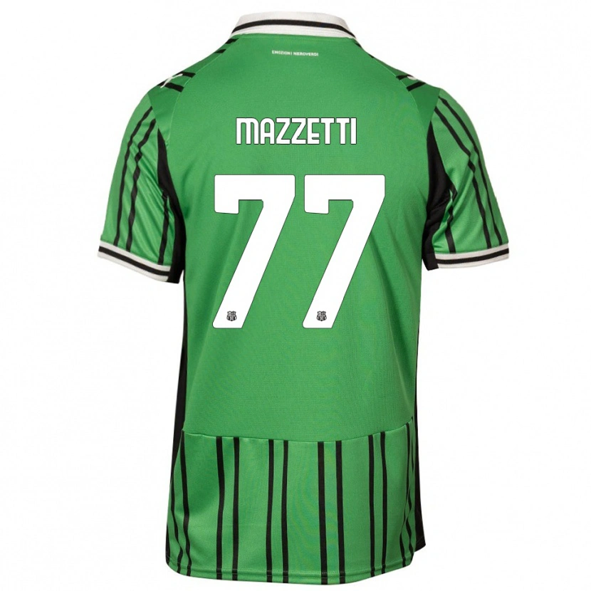 DanxenキッズRiccardo Mazzetti#77グリーン ブラックホームシャツ2025/26ジャージーユニフォーム