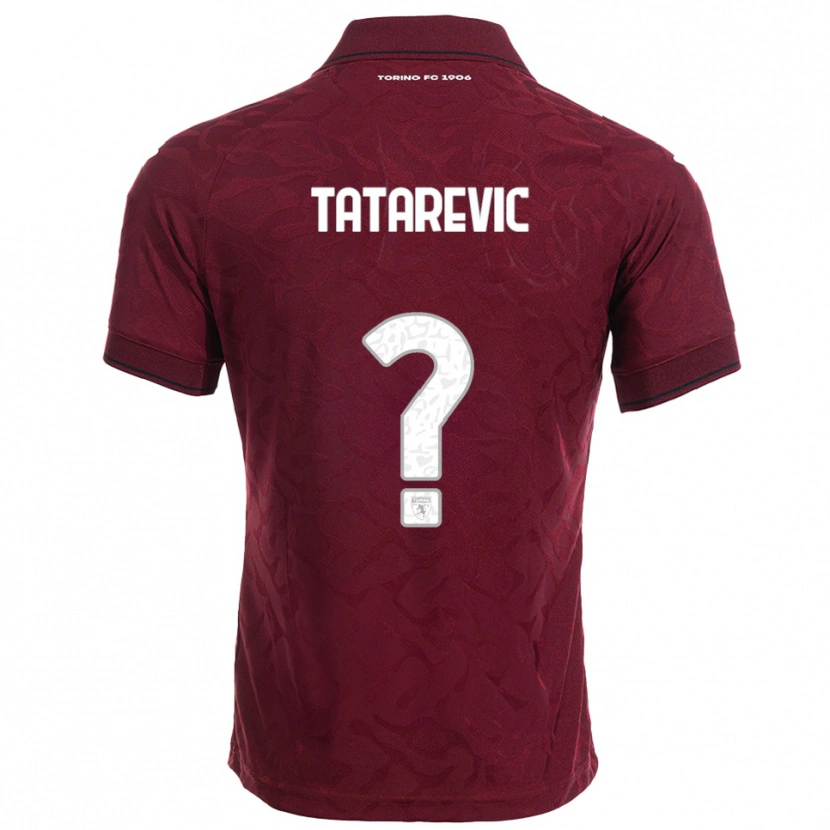 DanxenキッズDino Tatarevic#0バーガンディ ホワイトホームシャツ2025/26ジャージーユニフォーム