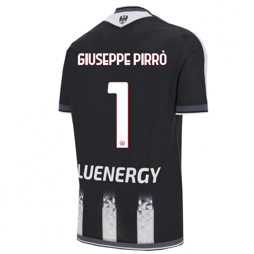DanxenキッズMarco Giuseppe Pirrò#1ブラック ホワイトホームシャツ2025/26ジャージーユニフォーム
