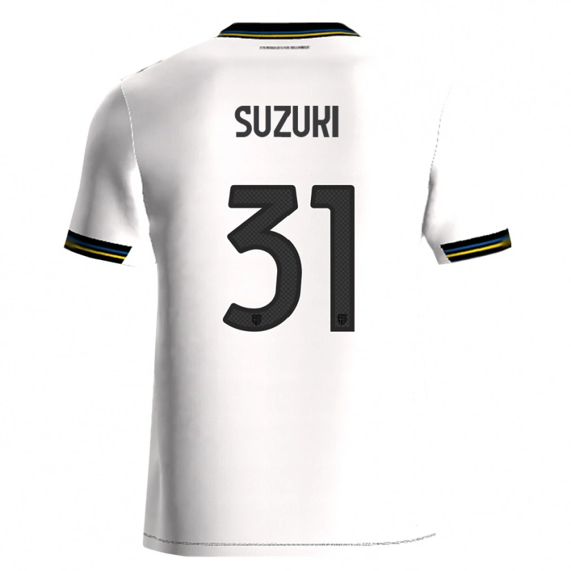 Danxenキッズ鈴木彩艶#31ホワイト ブラックホームシャツ2025/26ジャージーユニフォーム