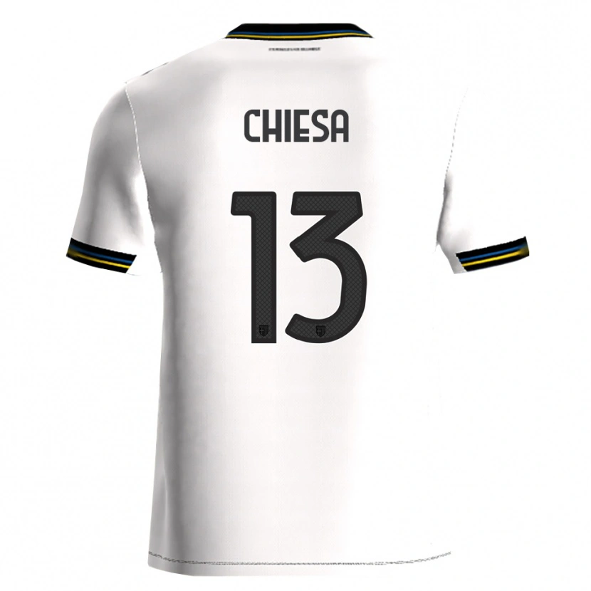 DanxenキッズRiccardo Chiesa#13ホワイト ブラックホームシャツ2025/26ジャージーユニフォーム