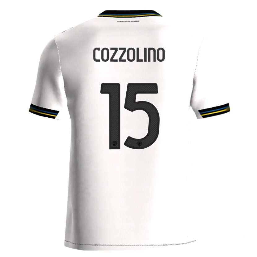 DanxenキッズChristian Cozzolino#15ホワイト ブラックホームシャツ2025/26ジャージーユニフォーム