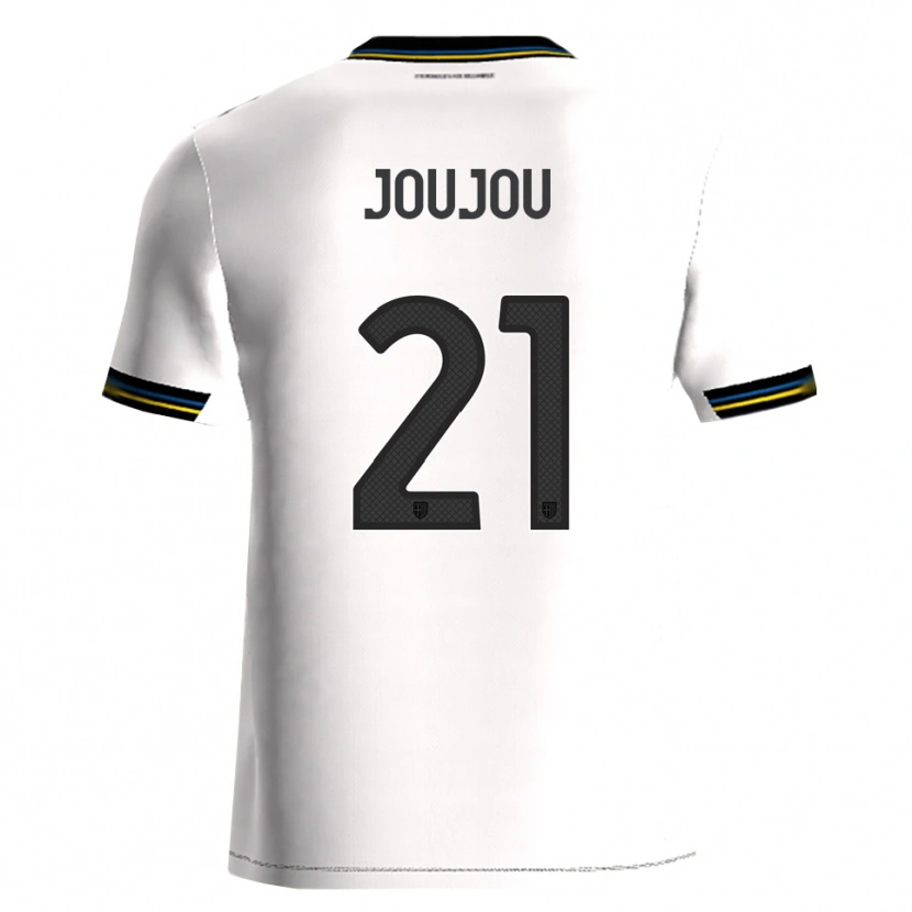 DanxenキッズAntoine Joujou#21ホワイト ブラックホームシャツ2025/26ジャージーユニフォーム