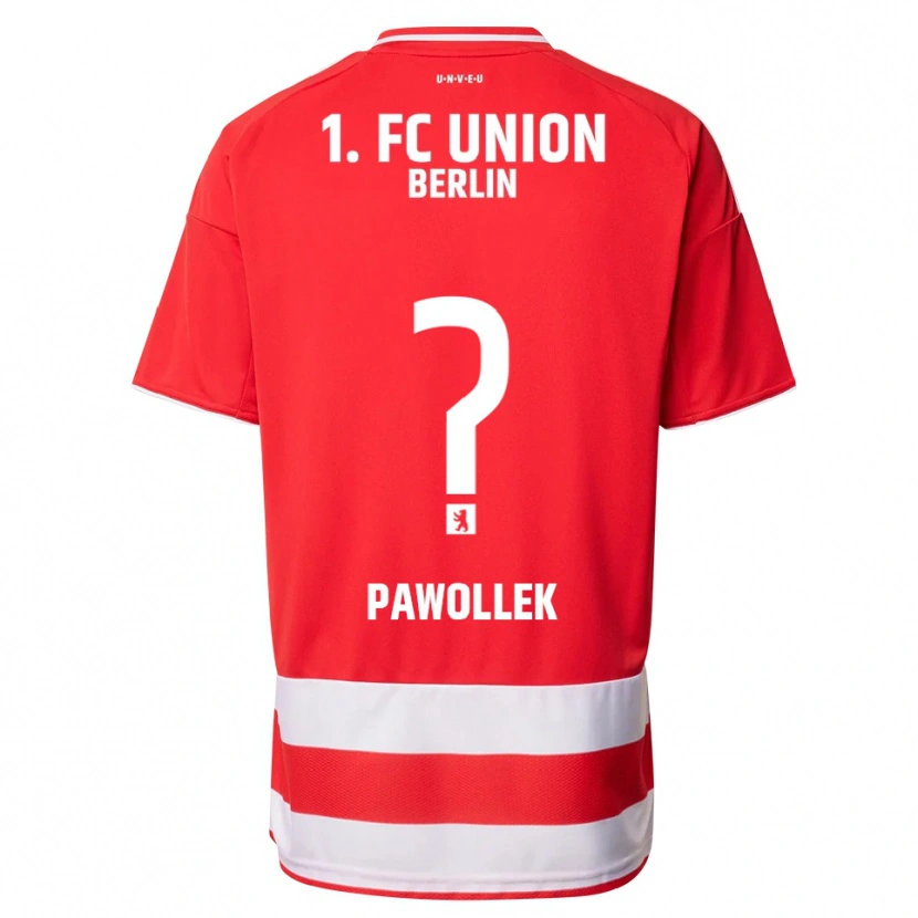 DanxenキッズTanja Pawollek#0レッド ホワイトホームシャツ2025/26ジャージーユニフォーム