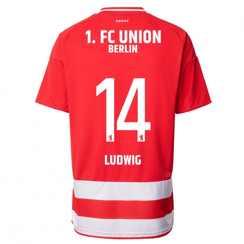 DanxenキッズBrandon Ludwig#14レッド ホワイトホームシャツ2025/26ジャージーユニフォーム