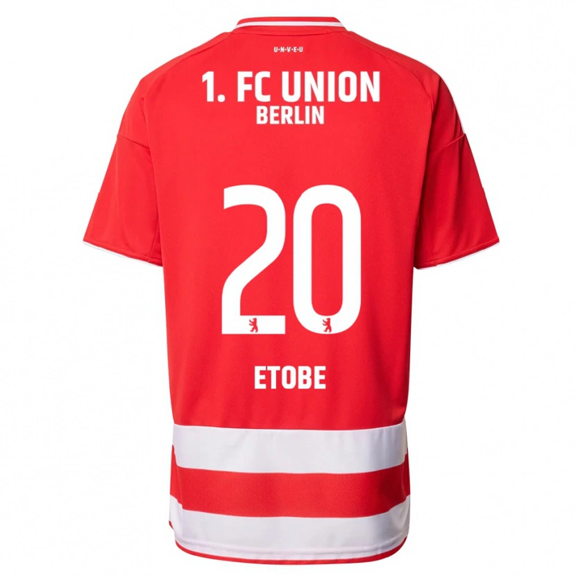 DanxenキッズMichael Etobe#20レッド ホワイトホームシャツ2025/26ジャージーユニフォーム