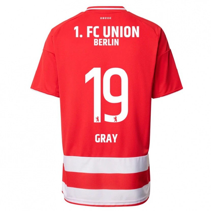 DanxenキッズMekhi Gray#19レッド ホワイトホームシャツ2025/26ジャージーユニフォーム