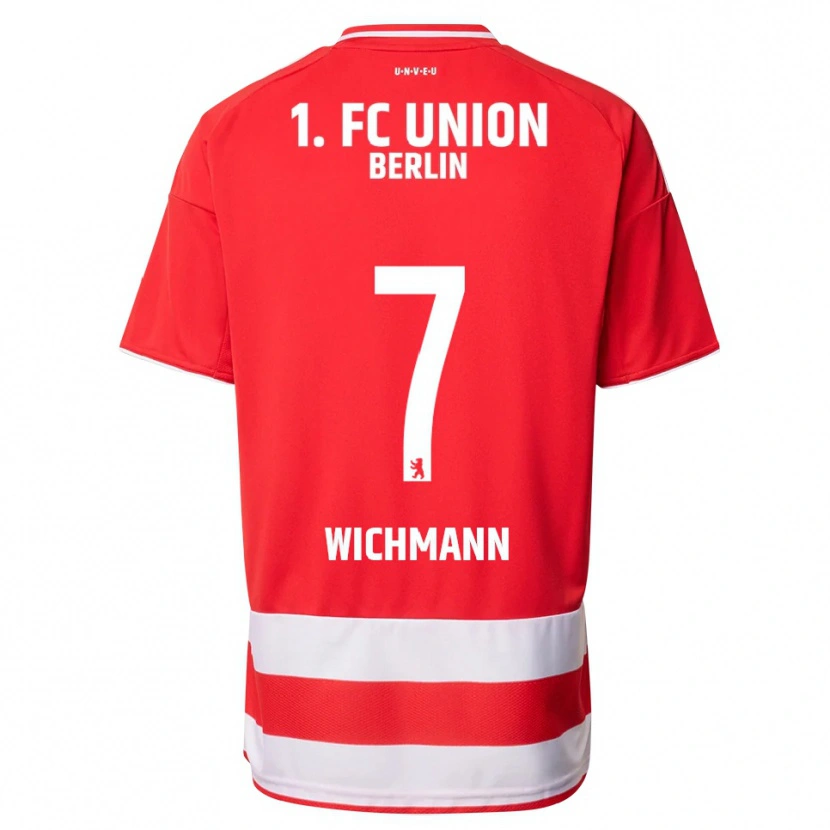 DanxenキッズJulius Wichmann#7レッド ホワイトホームシャツ2025/26ジャージーユニフォーム