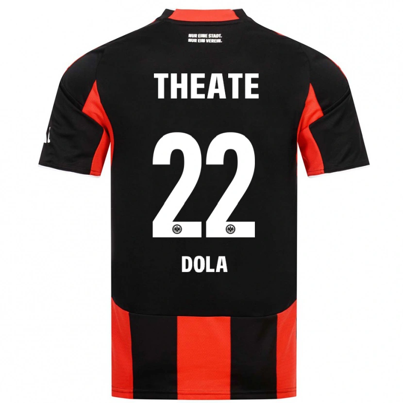 DanxenキッズIgor Dola#22ブラック レッドホームシャツ2025/26ジャージーユニフォーム