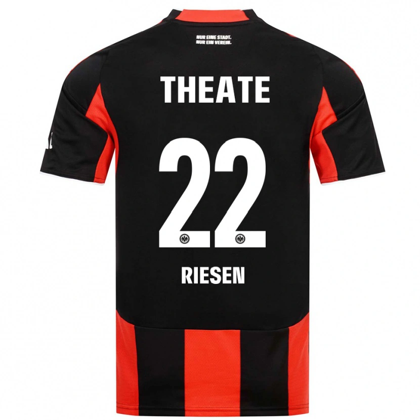 Danxenキッズナディーン・リーセン#22ブラック レッドホームシャツ2025/26ジャージーユニフォーム