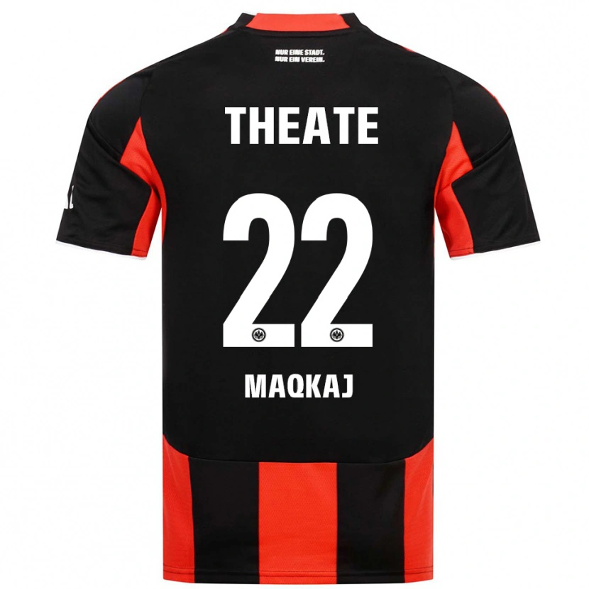 Danxenキッズドリタン・マッカジ#22ブラック レッドホームシャツ2025/26ジャージーユニフォーム