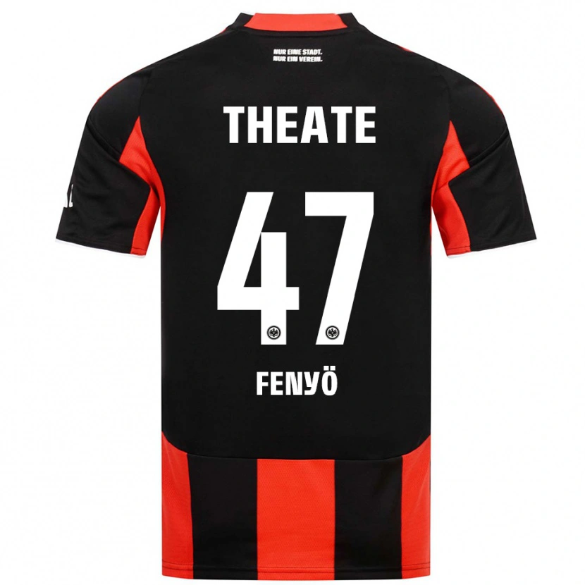 Danxenキッズノア・フェニョ#47ブラック レッドホームシャツ2025/26ジャージーユニフォーム