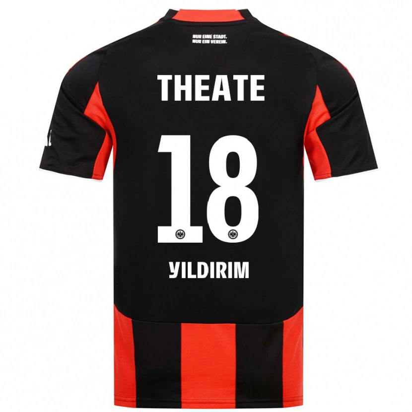 DanxenキッズMetehan Yildirim#18ブラック レッドホームシャツ2025/26ジャージーユニフォーム