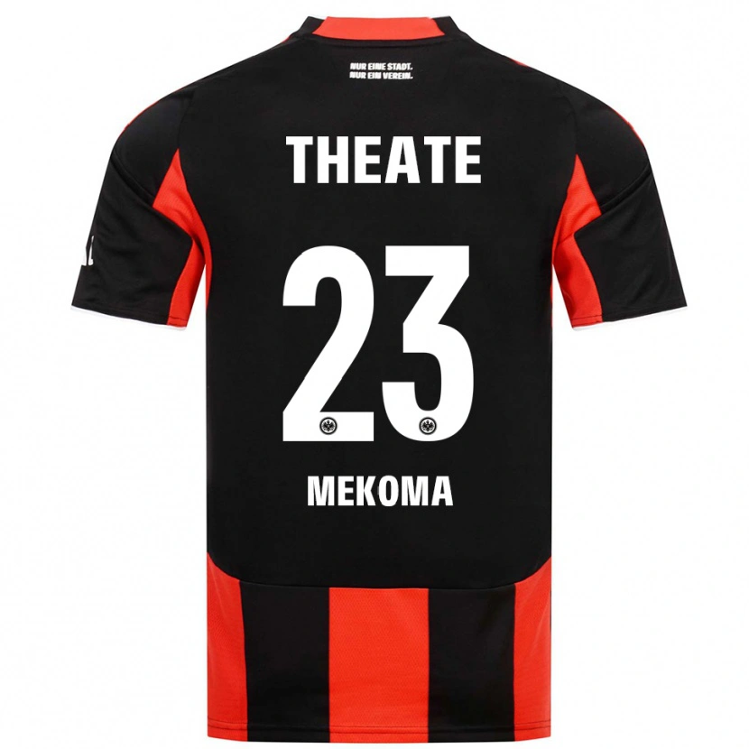 DanxenキッズJamal Mekoma#23ブラック レッドホームシャツ2025/26ジャージーユニフォーム
