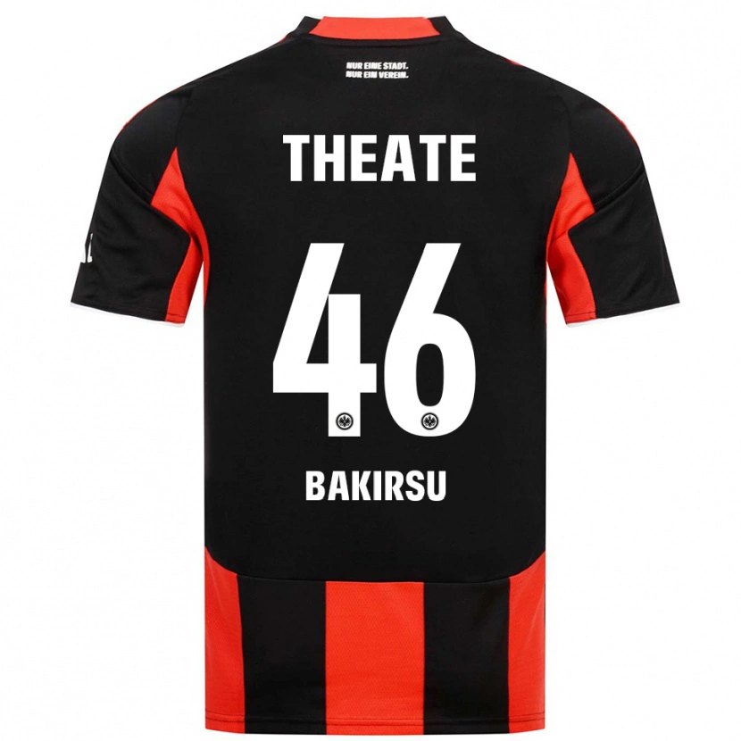 Danxenキッズフセイン・バキルス#46ブラック レッドホームシャツ2025/26ジャージーユニフォーム
