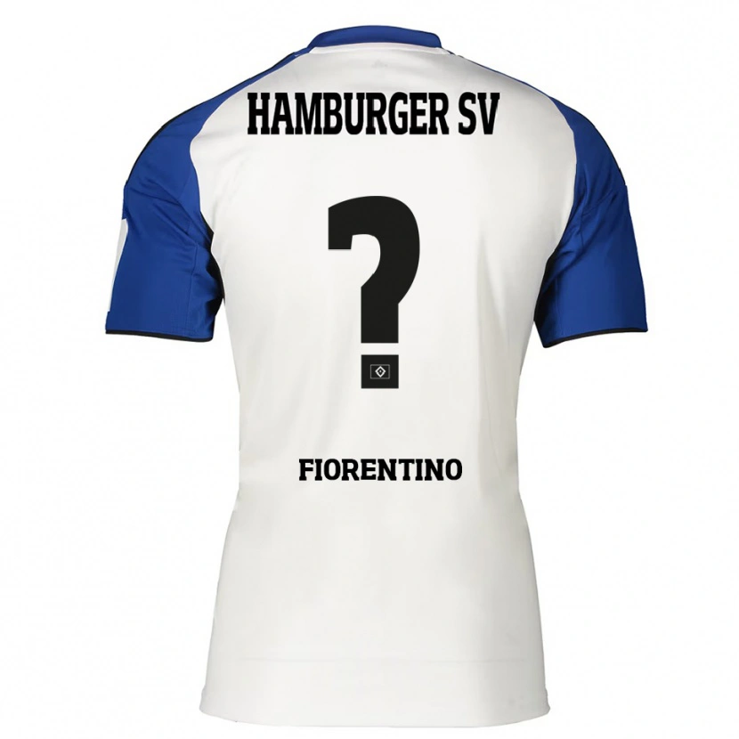 Danxenキッズジャンルカ・フィオレンティーノ#0ホワイト ブルーホームシャツ2025/26ジャージーユニフォーム