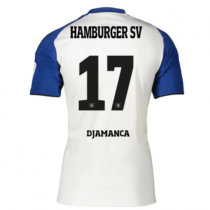 Danxenキッズイスマイラ・ディアマンカ#17ホワイト ブルーホームシャツ2025/26ジャージーユニフォーム