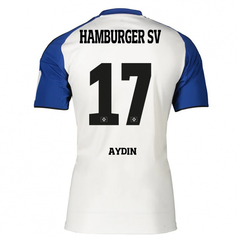 DanxenキッズBerkant Aydin#17ホワイト ブルーホームシャツ2025/26ジャージーユニフォーム