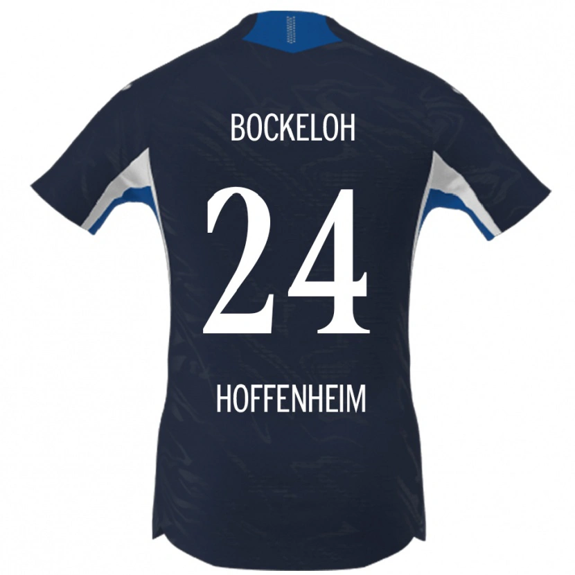 DanxenキッズLeonhard Bockeloh#24ネイビー ホワイトホームシャツ2025/26ジャージーユニフォーム