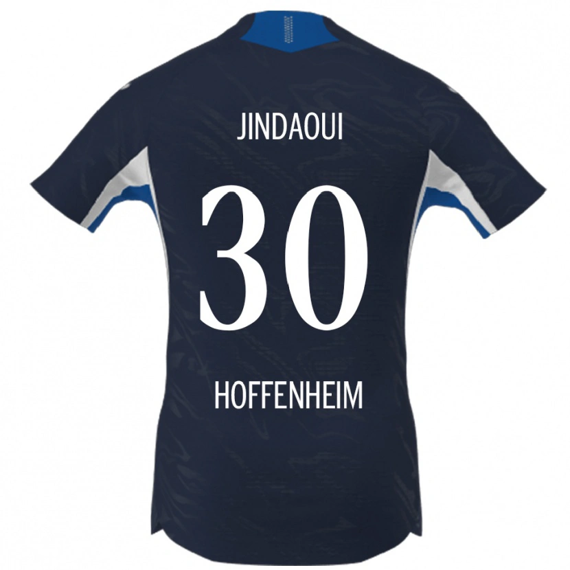 DanxenキッズNader Jindaoui#30ネイビー ホワイトホームシャツ2025/26ジャージーユニフォーム