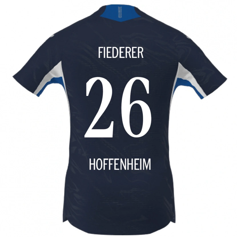 Danxenキッズトム・フィーデラー#26ネイビー ホワイトホームシャツ2025/26ジャージーユニフォーム