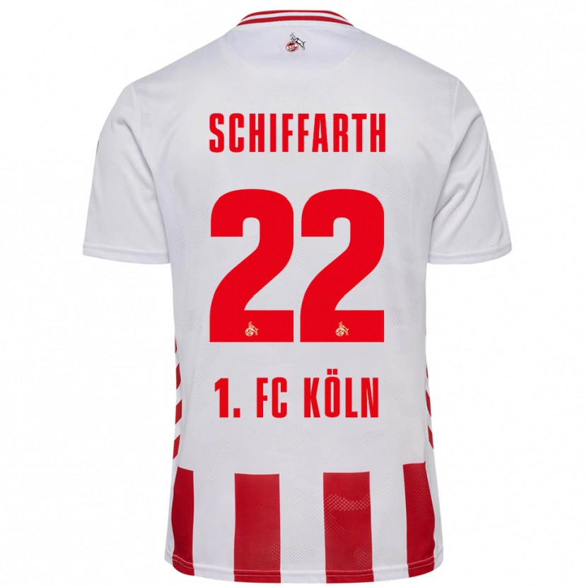 DanxenキッズJulia Schiffarth#22ホワイト レッドホームシャツ2025/26ジャージーユニフォーム
