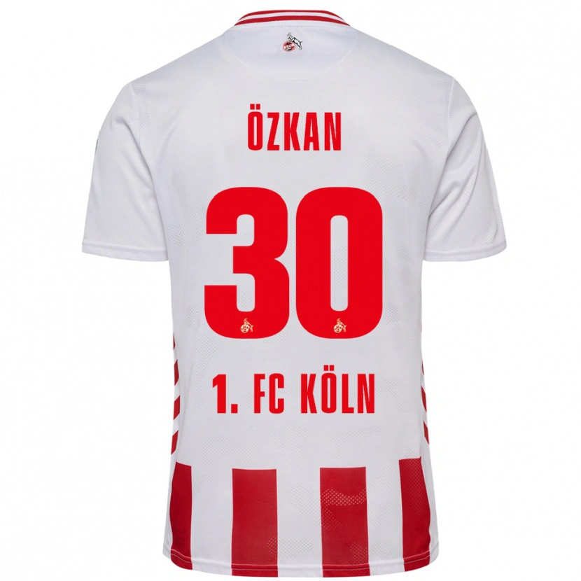 DanxenキッズMikail Özkan#30ホワイト レッドホームシャツ2025/26ジャージーユニフォーム