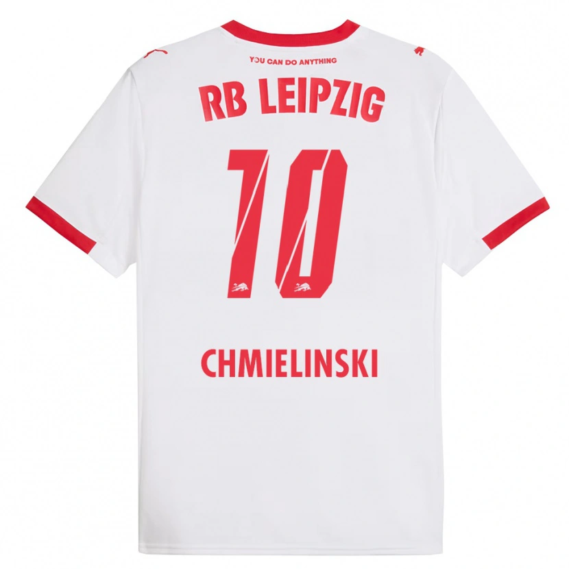DanxenキッズGina Chmielinski#10ホワイト レッドホームシャツ2025/26ジャージーユニフォーム
