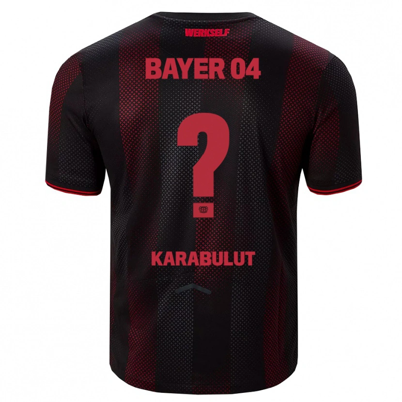 DanxenキッズEmirhan Karabulut#0ブラック レッドホームシャツ2025/26ジャージーユニフォーム