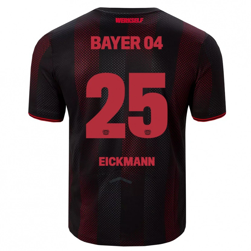 DanxenキッズMia Eickmann#25ブラック レッドホームシャツ2025/26ジャージーユニフォーム