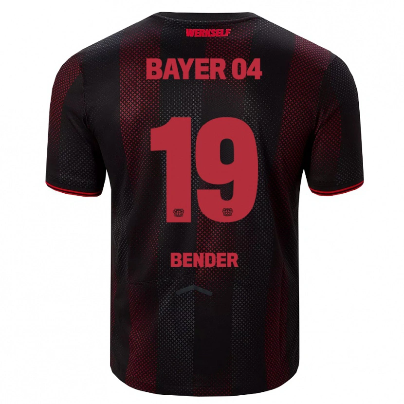 Danxenキッズロリーン・ベンダー#19ブラック レッドホームシャツ2025/26ジャージーユニフォーム