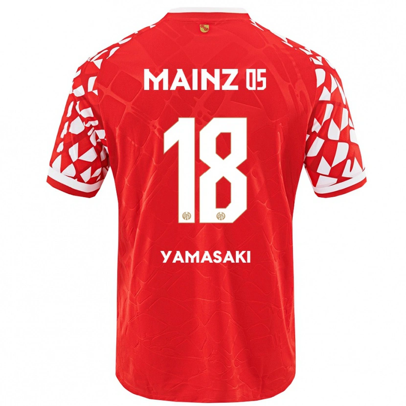 DanxenキッズTaiyu Yamasaki#18レッド ホワイトホームシャツ2025/26ジャージーユニフォーム