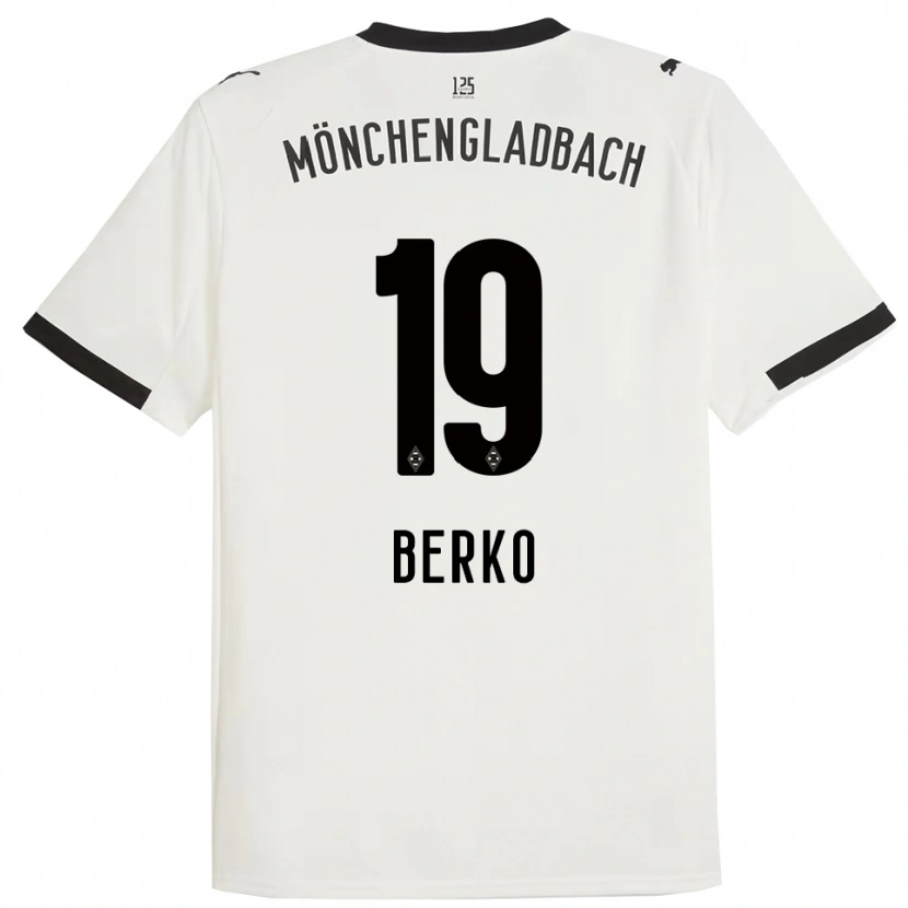 Danxenキッズディロン・バーコ#19ホワイト ブラックホームシャツ2025/26ジャージーユニフォーム