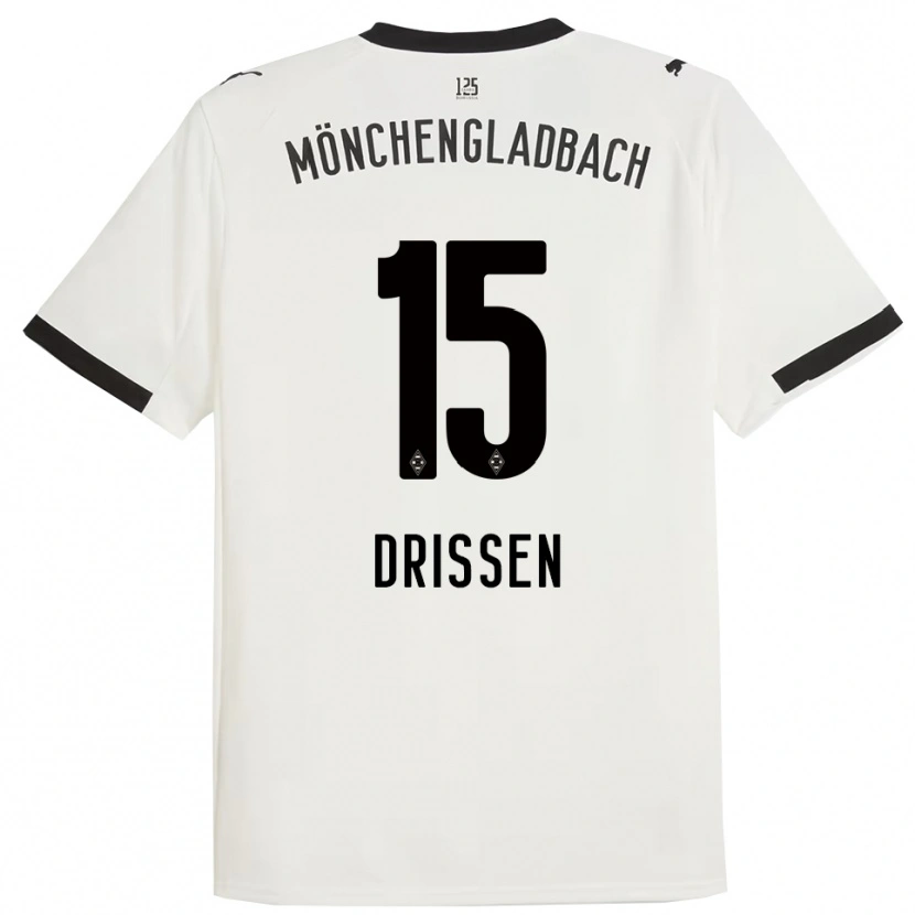 DanxenキッズSam Drissen#15ホワイト ブラックホームシャツ2025/26ジャージーユニフォーム