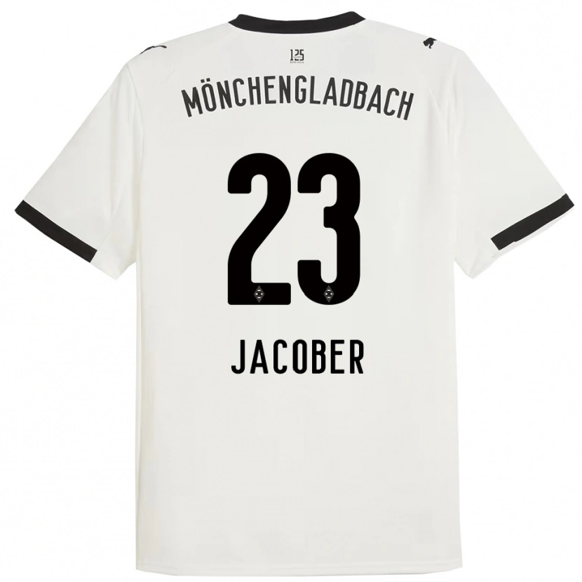 Danxenキッズマグダレナ・ジャコバー#23ホワイト ブラックホームシャツ2025/26ジャージーユニフォーム
