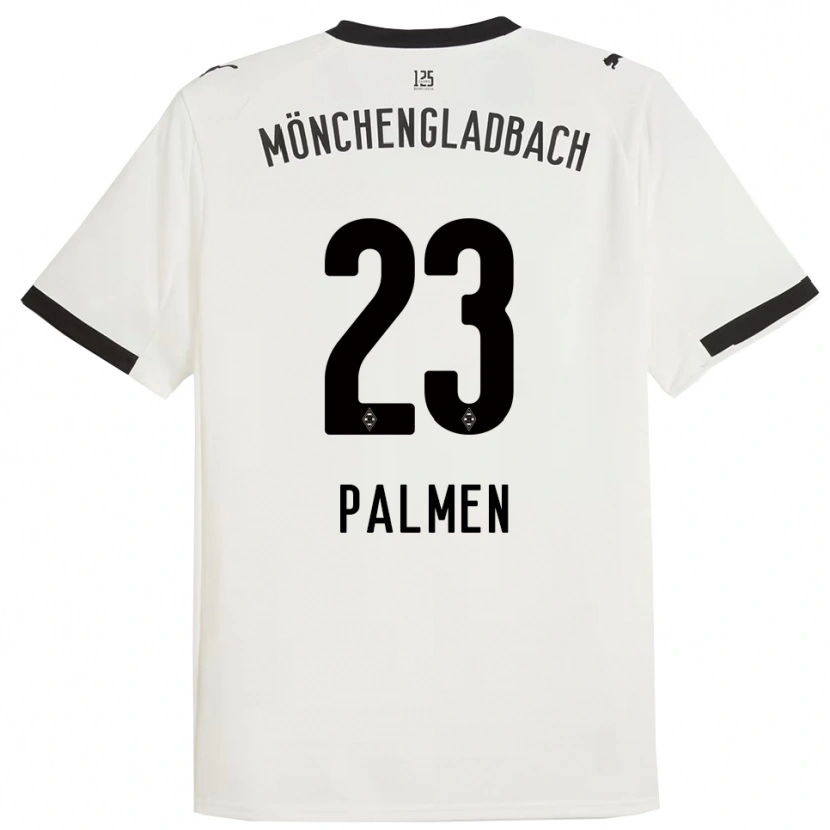 DanxenキッズLuisa Palmen#23ホワイト ブラックホームシャツ2025/26ジャージーユニフォーム