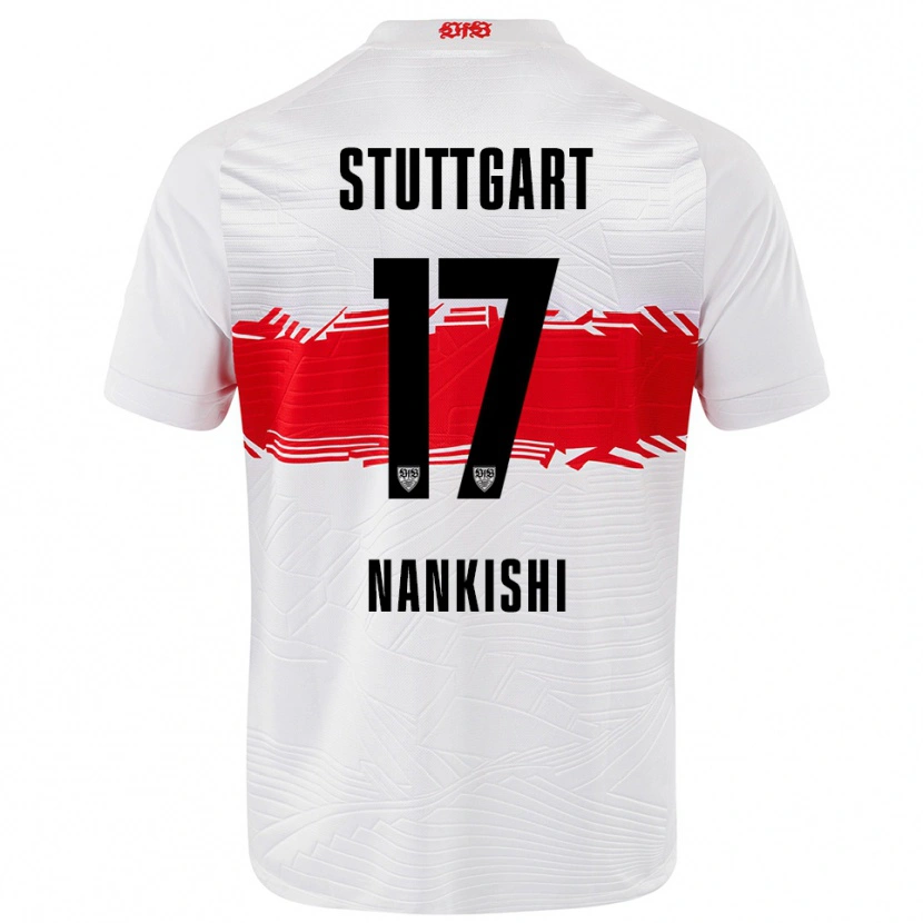 DanxenキッズAbdenego Nankishi#17ホワイト レッドホームシャツ2025/26ジャージーユニフォーム