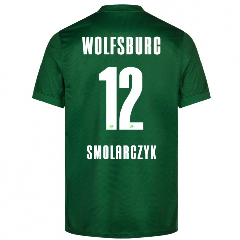 DanxenキッズNelly Smolarczyk#12グリーン ホワイトホームシャツ2025/26ジャージーユニフォーム