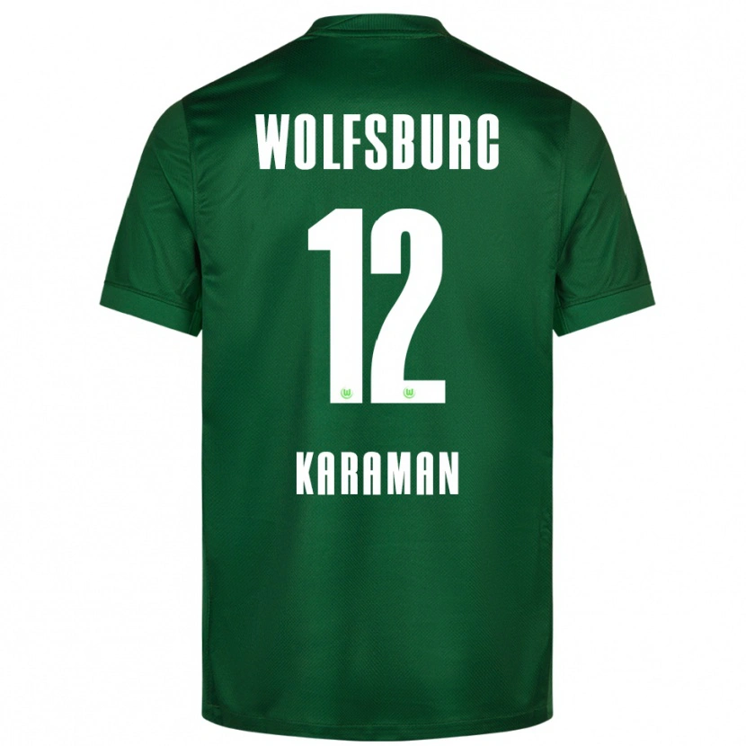 DanxenキッズTarik Karaman#12グリーン ホワイトホームシャツ2025/26ジャージーユニフォーム