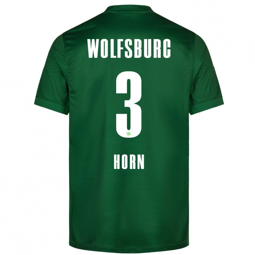 DanxenキッズNoah Horn#3グリーン ホワイトホームシャツ2025/26ジャージーユニフォーム