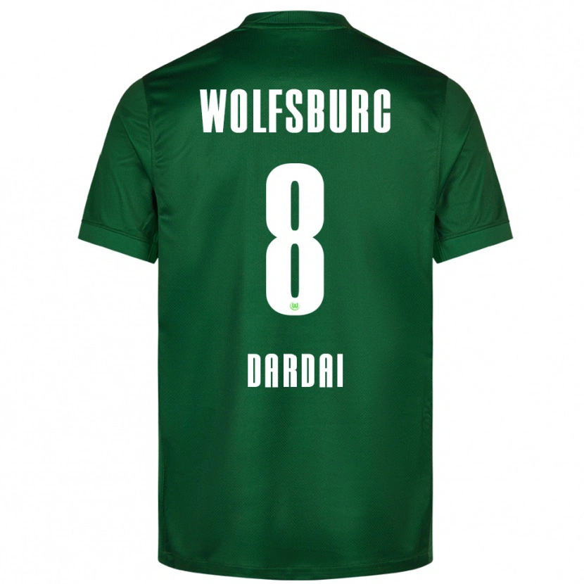 Danxenキッズベンツェ・ダールダイ#8グリーン ホワイトホームシャツ2025/26ジャージーユニフォーム
