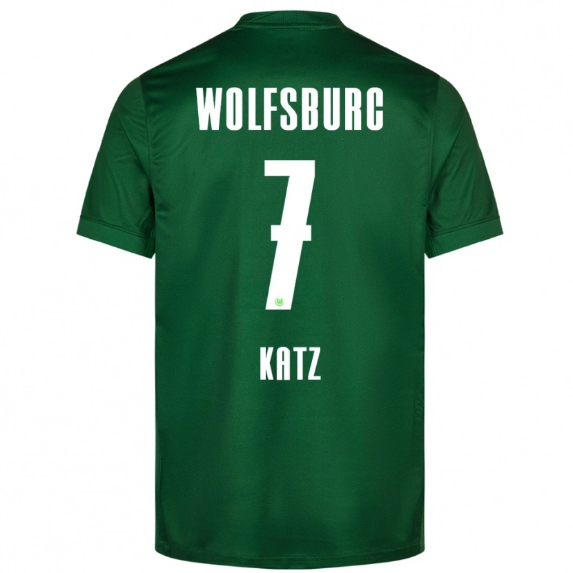 DanxenキッズBruno Katz#7グリーン ホワイトホームシャツ2025/26ジャージーユニフォーム