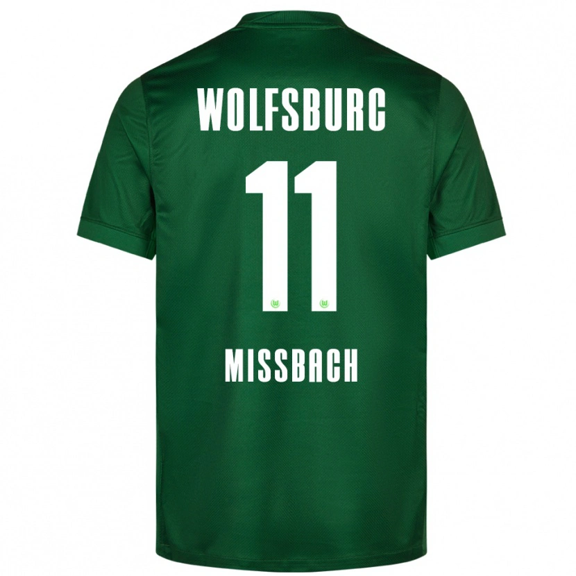 DanxenキッズJupp Mißbach#11グリーン ホワイトホームシャツ2025/26ジャージーユニフォーム