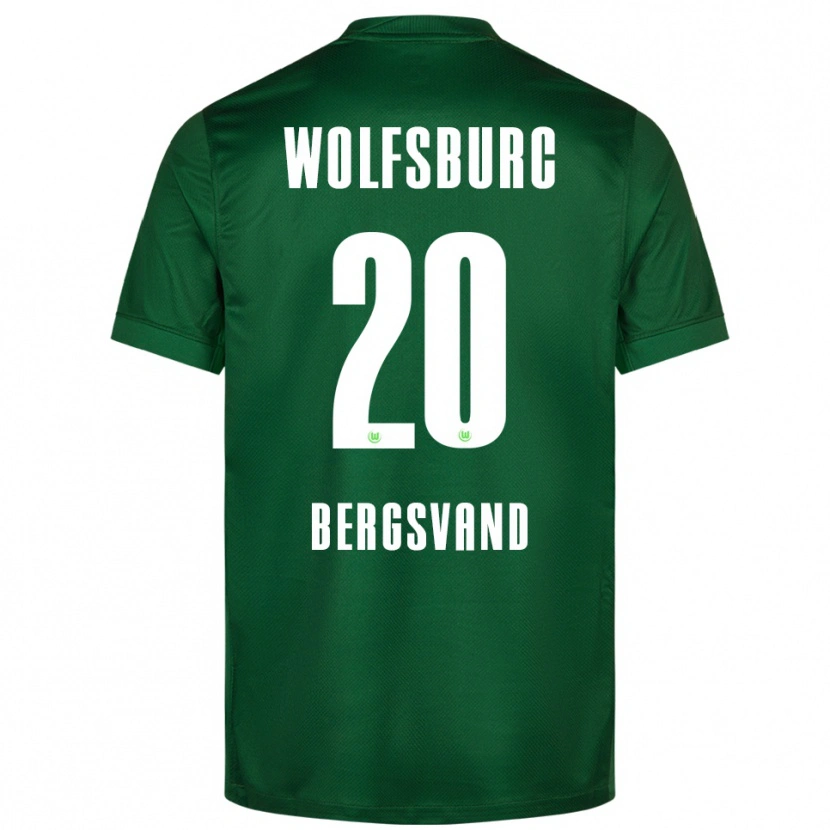Danxenキッズグーロ・ベルグスヴァント#20グリーン ホワイトホームシャツ2025/26ジャージーユニフォーム