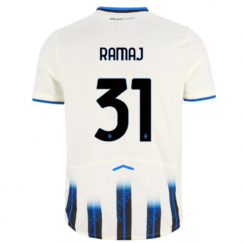 DanxenキッズGabriel Ramaj#31ホワイト ブルーアウェイシャツ2025/26ジャージーユニフォーム